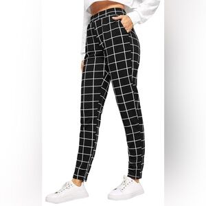 Like New Women's Casual Stretchy High Waisted Work Pants